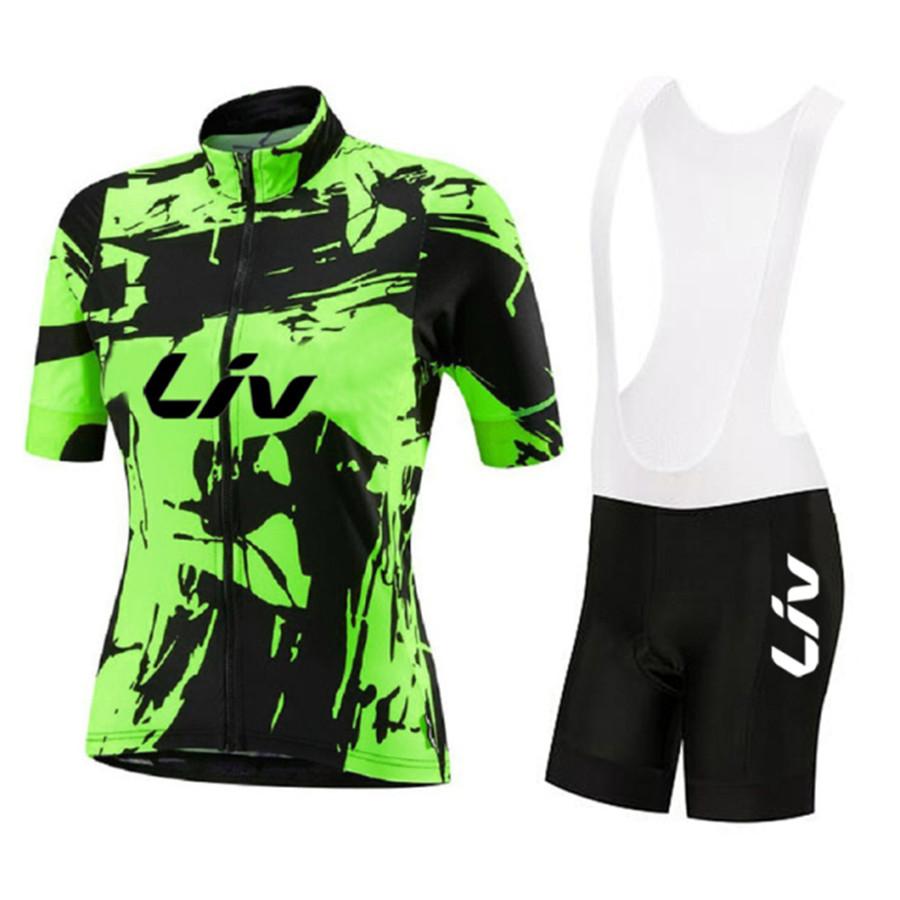 Women Short Sleeve 2026 Summer Breathable Cycling Suit Set Road Bike Jersey Set BIB Gel Shorts Sport Suit Female Bicycle Clothes MTB Dress