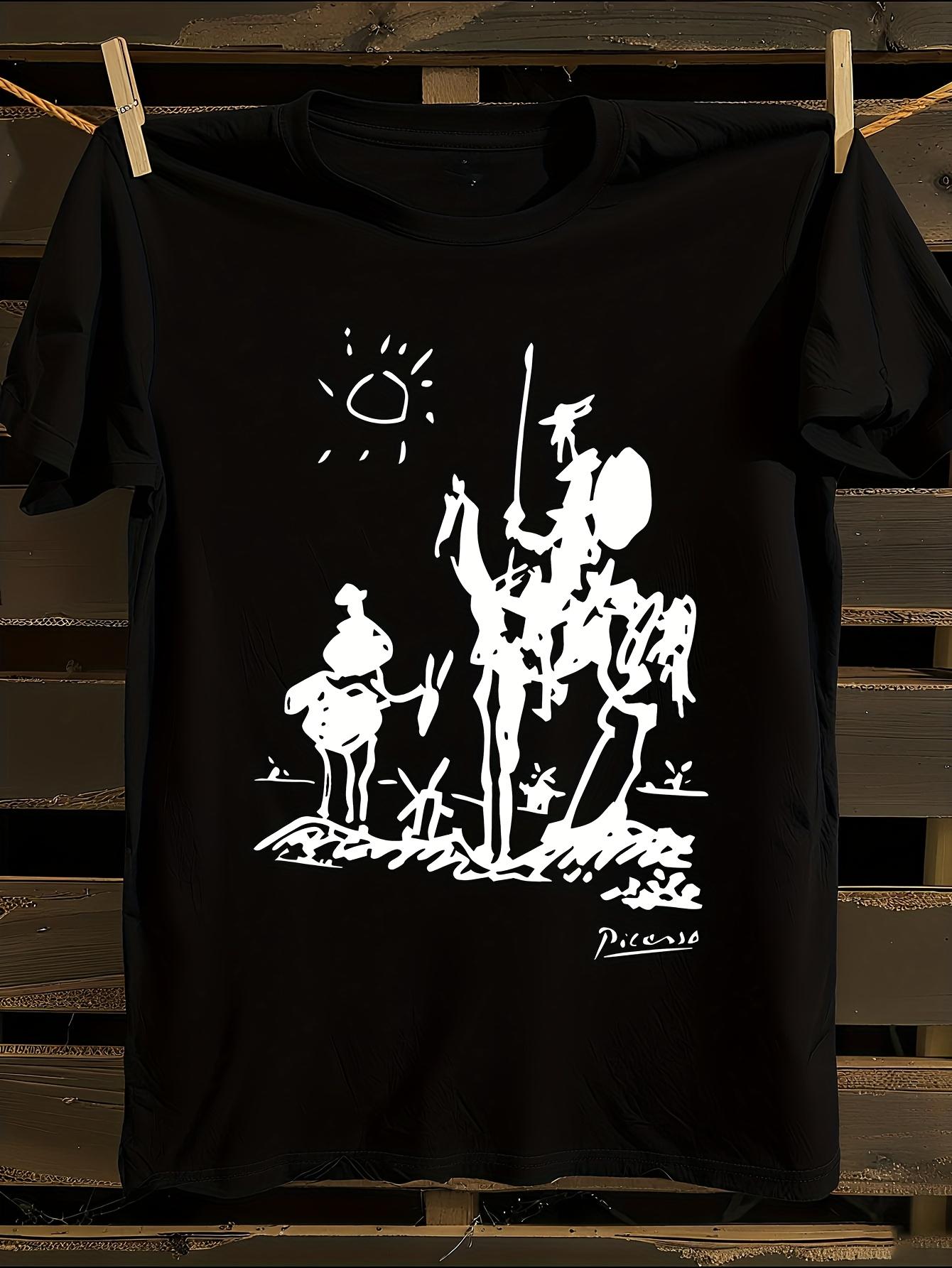 Picasso Don Quixote and Sancho Panza Art Print T-shirt S