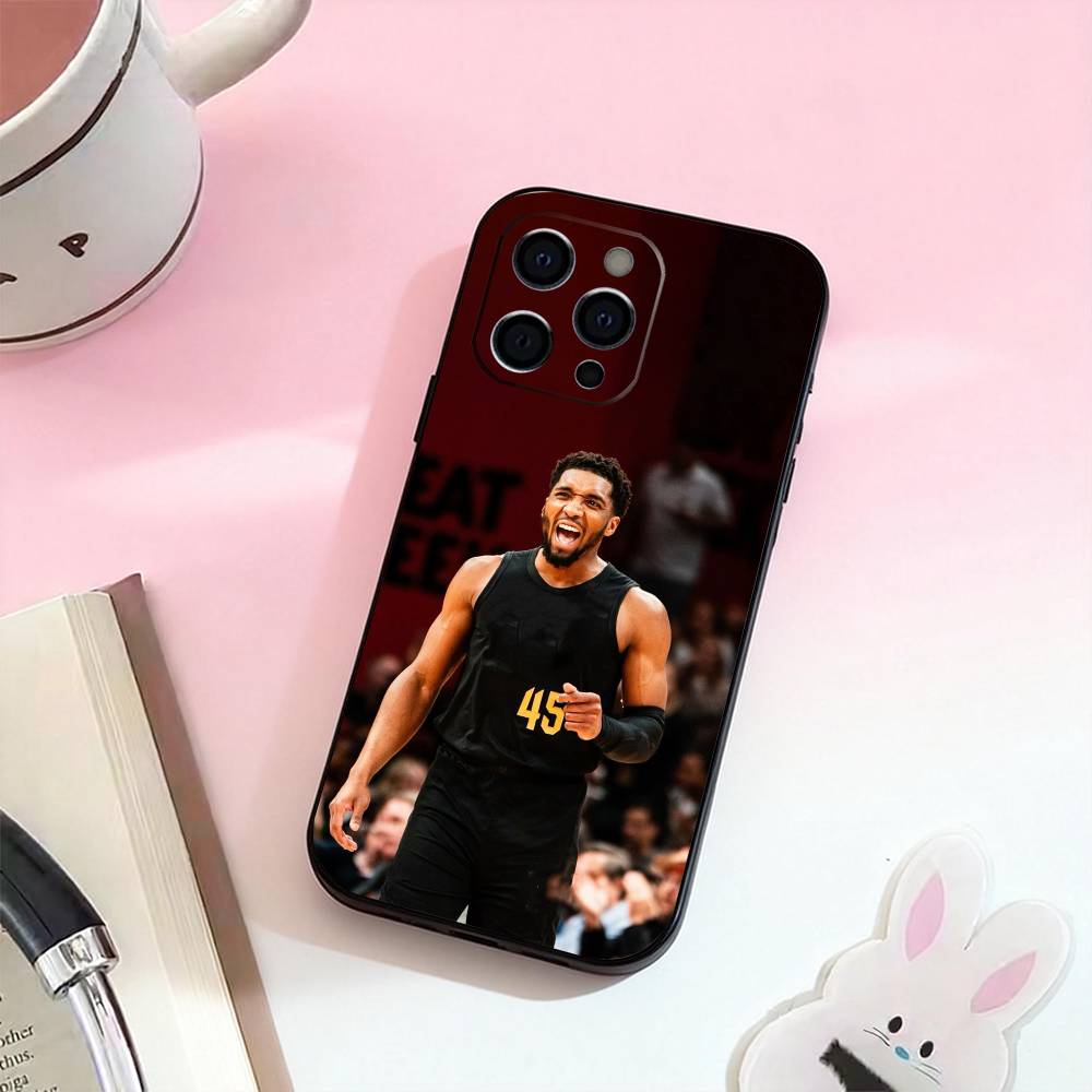 D-Donovan MitchellS 45 Phone Case For iPhone 17,16,15,14,13,12,11 Plus,Pro,Max,XS Silicone Soft Cover