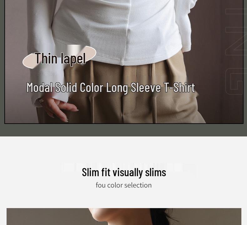 Women's High-Quality Modal V-Neck Long-Sleeve Base Layer Shirt