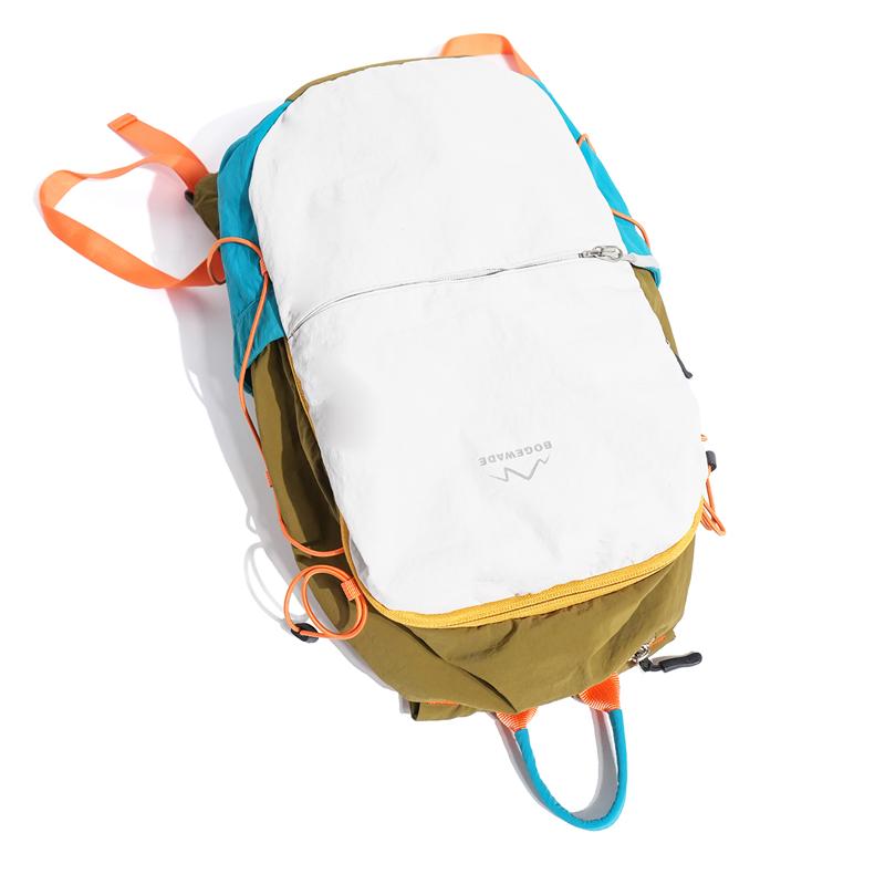 Contrast Color Backpack Lightweight Student Schoolbag Outdoor Travel Waterproof Backpack