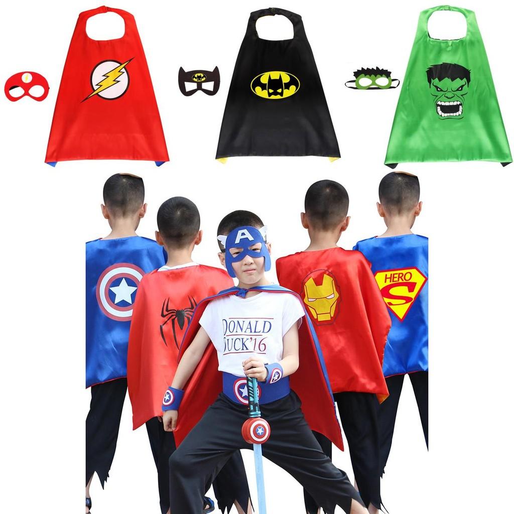 Superhero Cloak Adult Children Cape With Mask For Ultimate Halloween Costume Experience