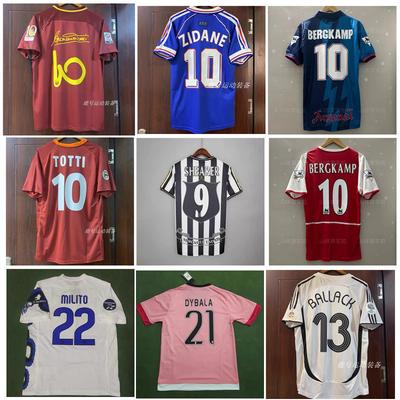 Vintage Jersey Football Jersey Classic Henry Zidane Bergkamp Militotti Crozenesta Jersey