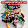 50/30/10 PCS Silicone Cable Protector - Spiral Winding Cable Organizer, Suitable for USB Chargers and Data Cables