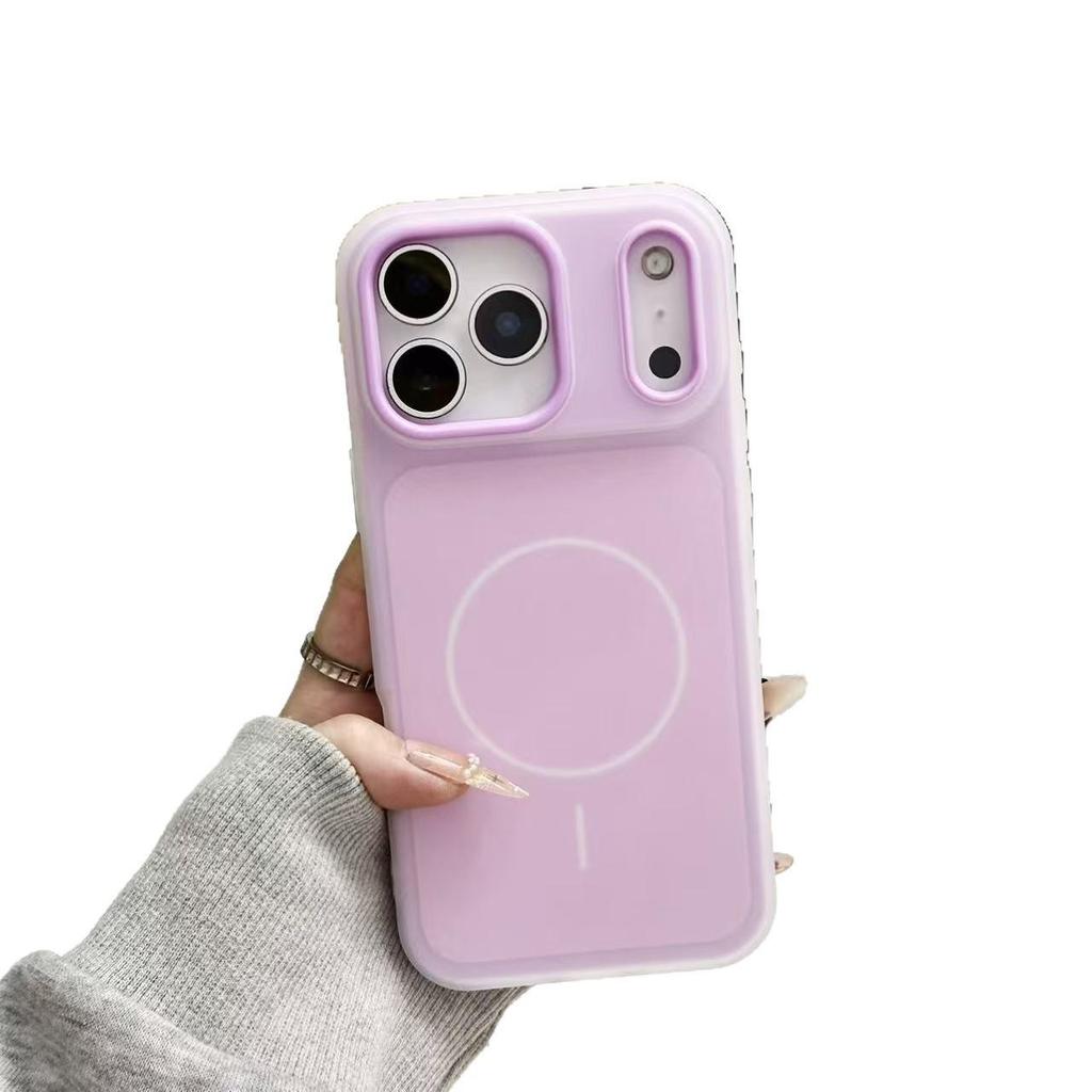 Magnetic Acrylic Case for iPhone 17 Pro Max, Anti-Drop Protective Cover