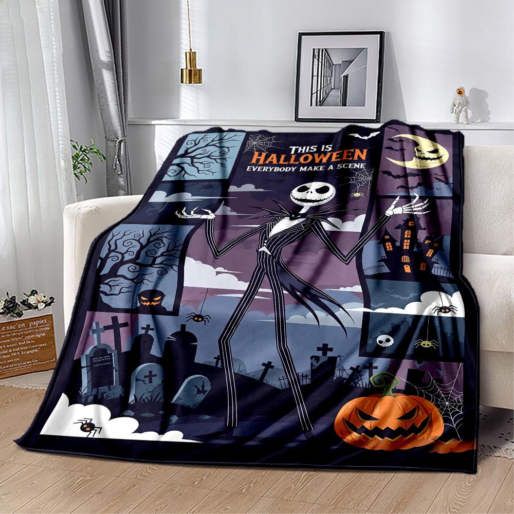Christmas Nightmare Blanket Ultra-Soft Great for Bedding Couch Bed for All Seasons Playful Design Ideal Gift for Friends Family Couples Picnic