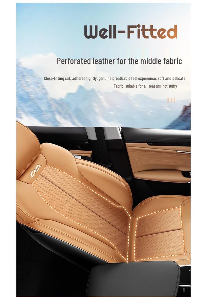 All-Season, Fully Enclosed Seat Covers for 25 Geely Boyue L Models & 24 Seat Cushion Options