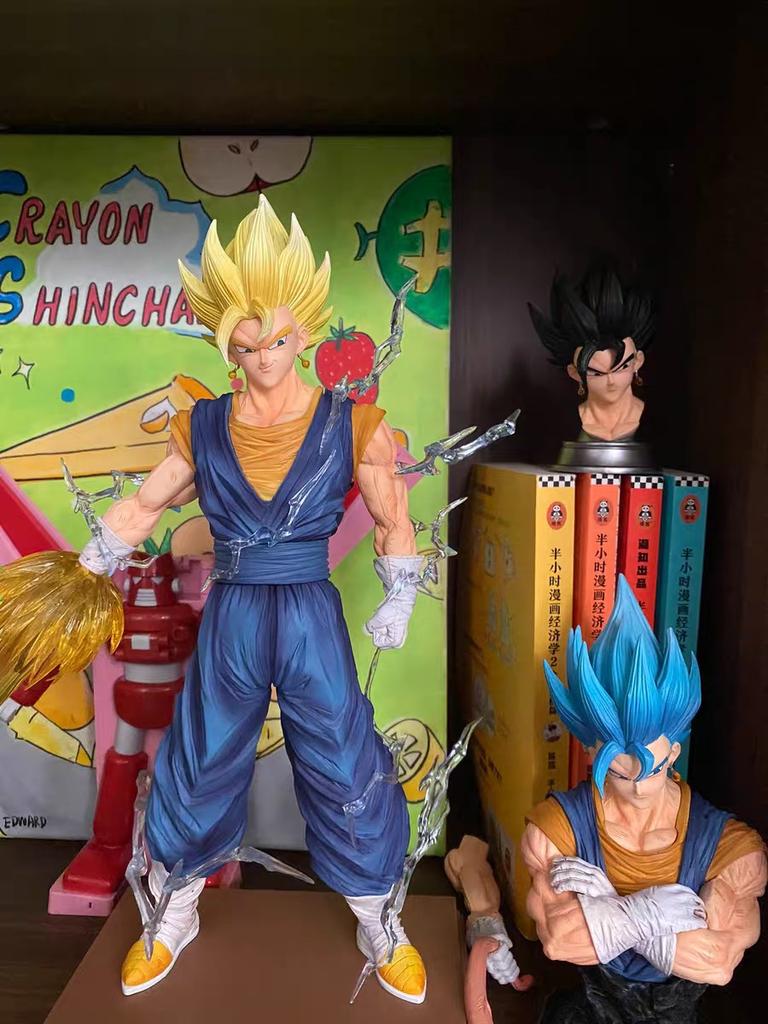 LK Stuio HB Vegetto Dragon BallZ Goku SSj3 12.59Inch/32cm Can be Move three heads Change PVC Favorites Model hot toys Gifts