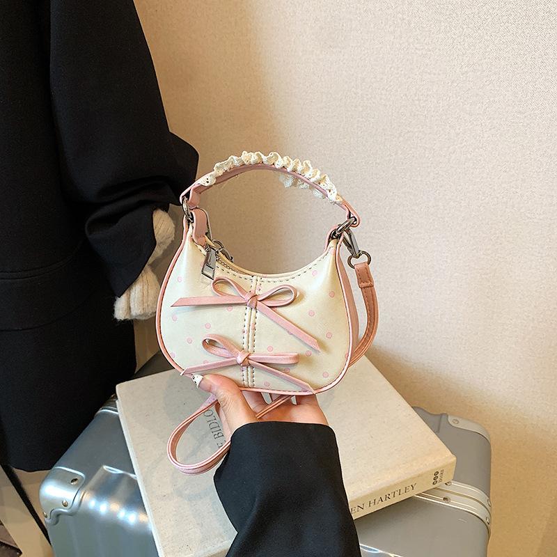 

Children s Polka Dot Bow Mini Handbag & Coin Purse Crossbody