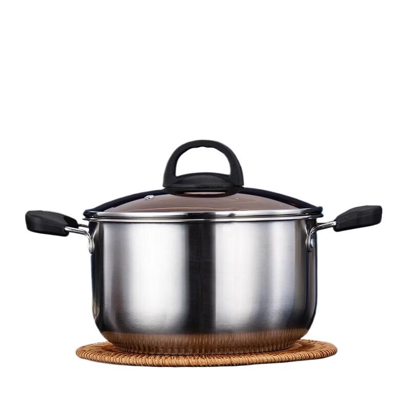 Yibo 24cm Food-Grade Stainless Steel Stockpot