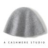Autumn and Winter Cashmere Hat Women's Thickened Bucket Hat Showing Face Small Bucket Hat Versatile Wool Knitted Basin Hat