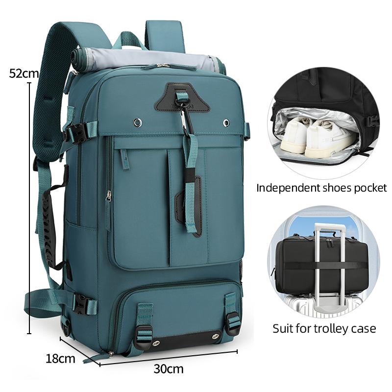 Large-capacity Backpack Men's Outdoor Expandable Multi-compartment Travel Boarding Backpack Travel Large Luggage Bag