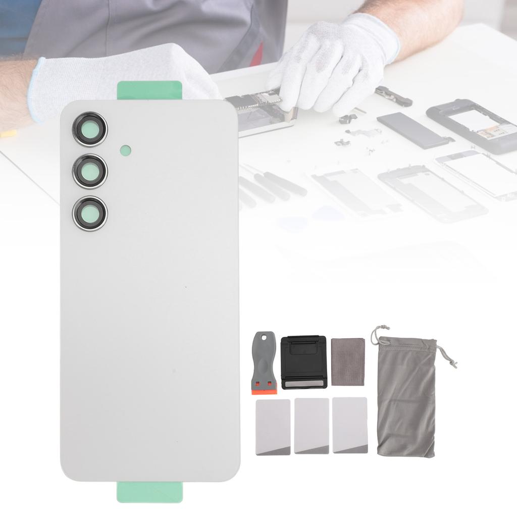 Back Glass Cover Replacement for 4 Housing Door with Pre Installed Camera Lens Tape Repair Tools