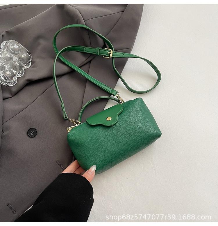 European and American new niche design, contrasting pebble pattern handbag, temperament, versatile casual crossbody coin purse for women