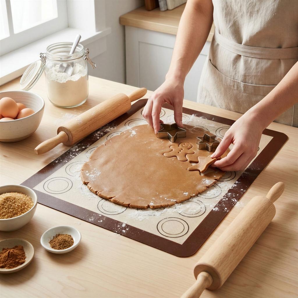SILICONE BAKING MAT DOUGH MAT 40x30 CM REUSABLE
