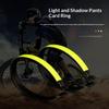 2Pcs Reflective Carabiner Trouser Clips Safe Driving Cycling Gear With Seat Belt Warning Sticker For Outdoor Use