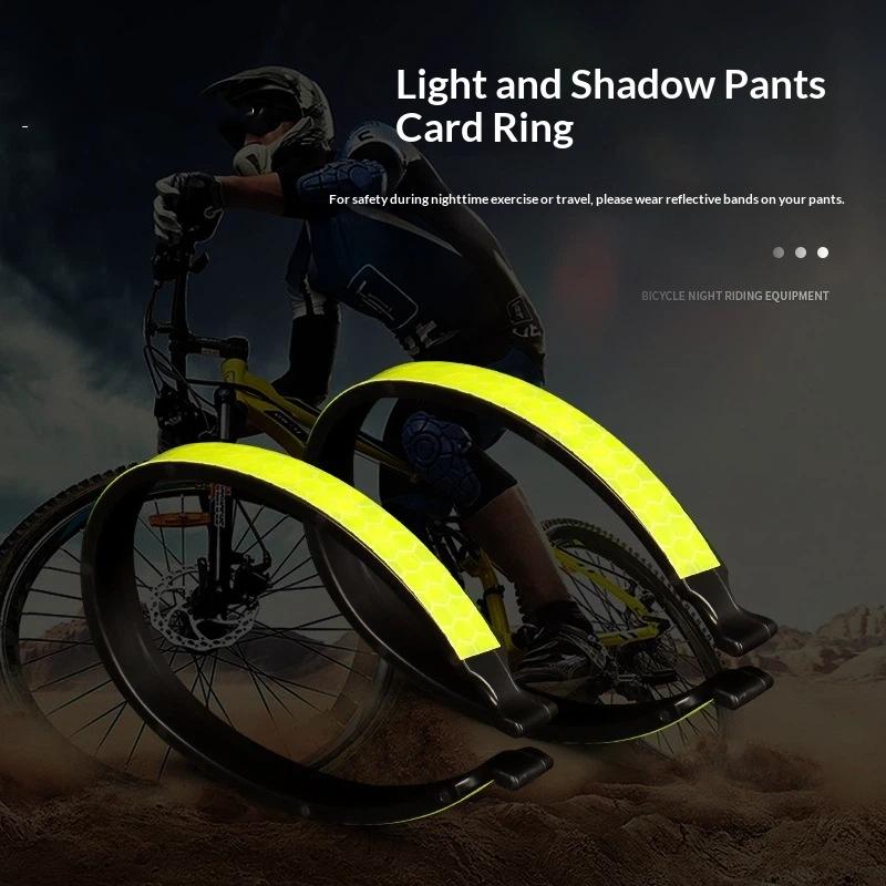 2Pcs Reflective Carabiner Trouser Clips Safe Driving Cycling Gear With Seat Belt Warning Sticker For Outdoor Use
