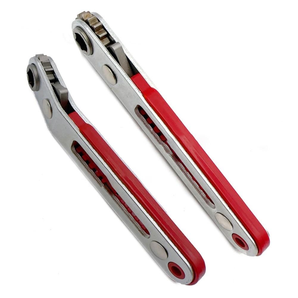 Compact Two Way Ratchet Screwdriver Set Corner Bend Multifunctional