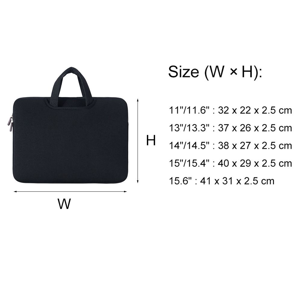 Zipper Large Capacity Computer Sleeve Case Notebook Cover Shockproof Laptop Handbag For Laptop Tablet MacBook Air Pro Retina