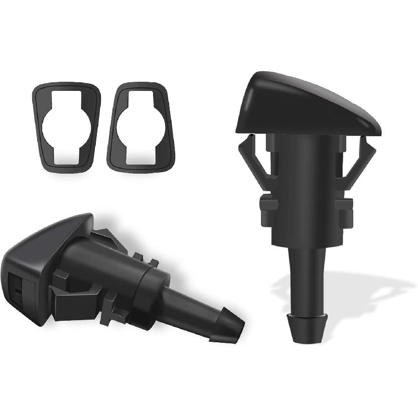 2PCS Windshield Washer Nozzles Kit, Replaces OEM #5160308AA, 4805742AB, 5116079AA, Compatible with Jeep, Chrysler, RAM, Dodge – Windshield Sprayer