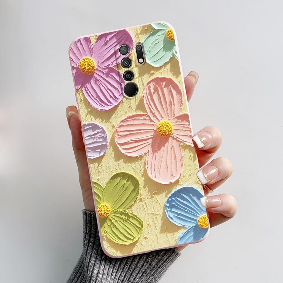 For Xiaomi Redmi 9 Case Redmi 9 Prime Cover M2004J19G M2004J19C redmi9 Cute Cartoon Bear Silicone TPU Soft Phone Case Back Cover