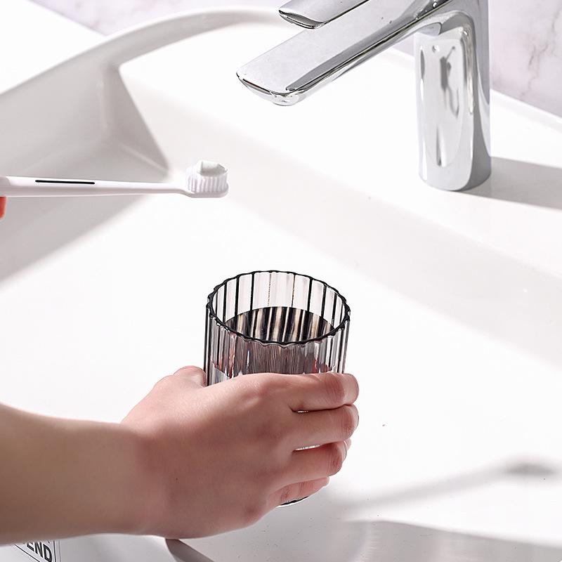 Bathroom Washing Cup Home Toothbrush Cups Plastic Transparent Mouthwash Cup