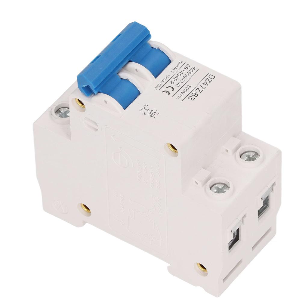 2P Mini DC Circuit Breaker 4kA Icu 6kV Uimp Fast Tripping Solar PV System Small Circuit Breaker