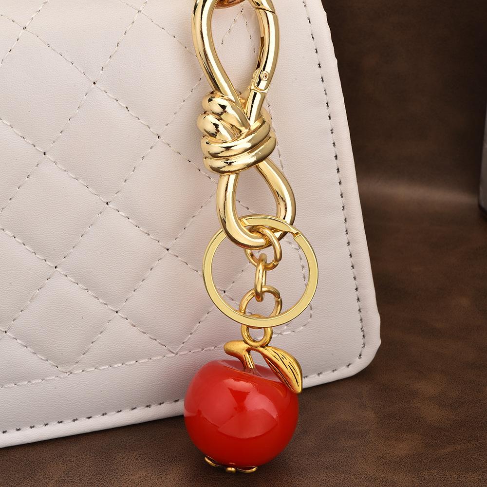 Cherry Apple Bag Pendant Personalized Handmade Key Ring Key Accessories