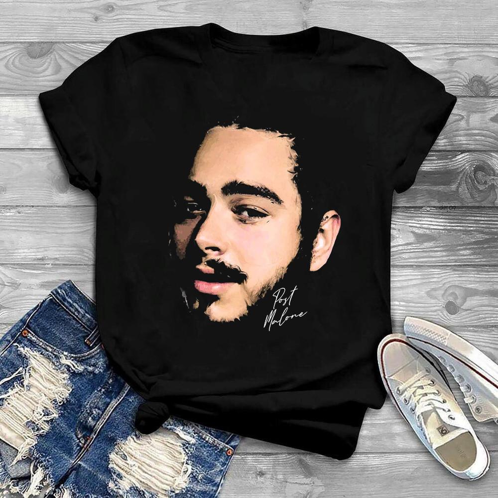 

Post Malone portrai men s women s short sleeve shirt full size Unisex T-Shirt M