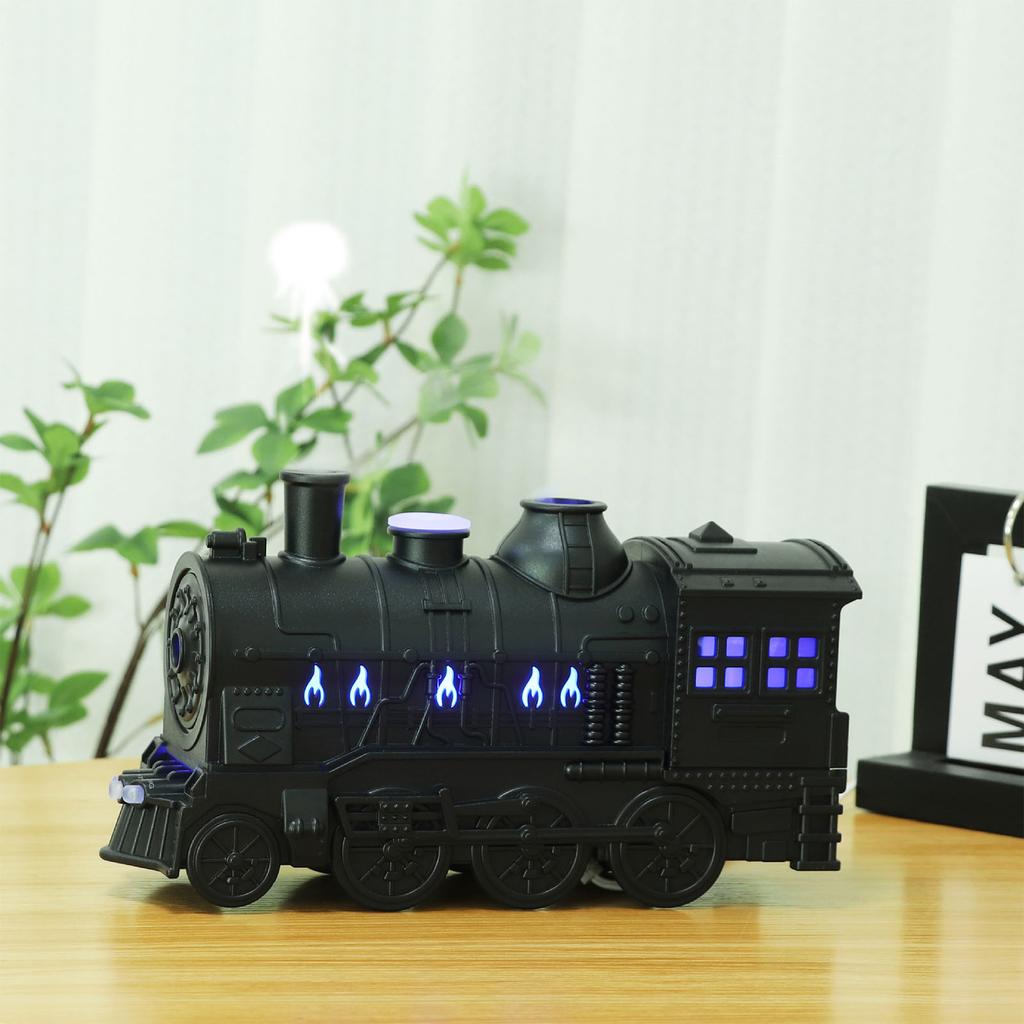 Cool Mist Humidifier 2 Lighting Modes Train Shape 100 To 240V Essential Oil Diffuser with Remote Control for Office