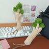 Creative Coriander Plush Pendant Three Funny Expressions Small Coriander Backpack Hanging Ornament Happy Coriander Keychain Gift