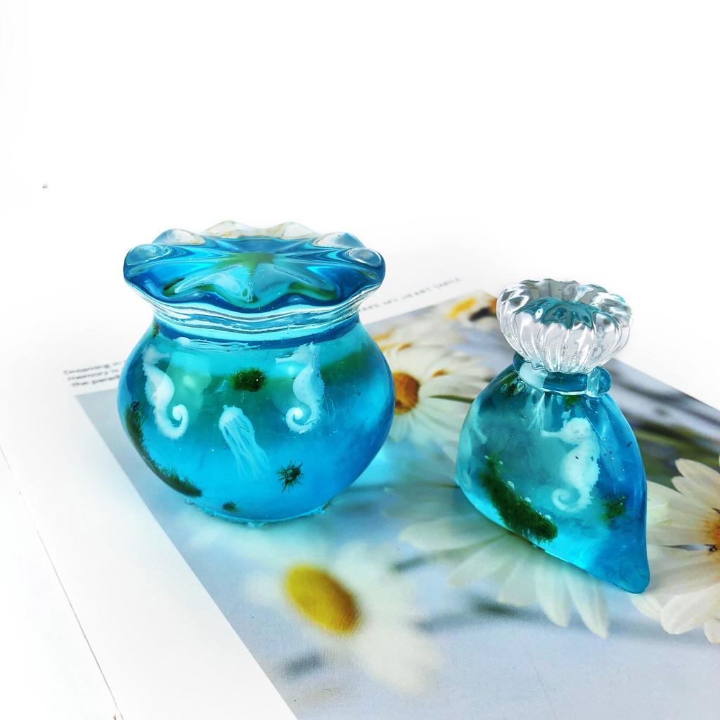 Crystal Silicone Mold DIY Crafts Molds Blessing Bag Shape Silicone Jewelry Part Moulds for DIY Jewelry Making and Crafts
