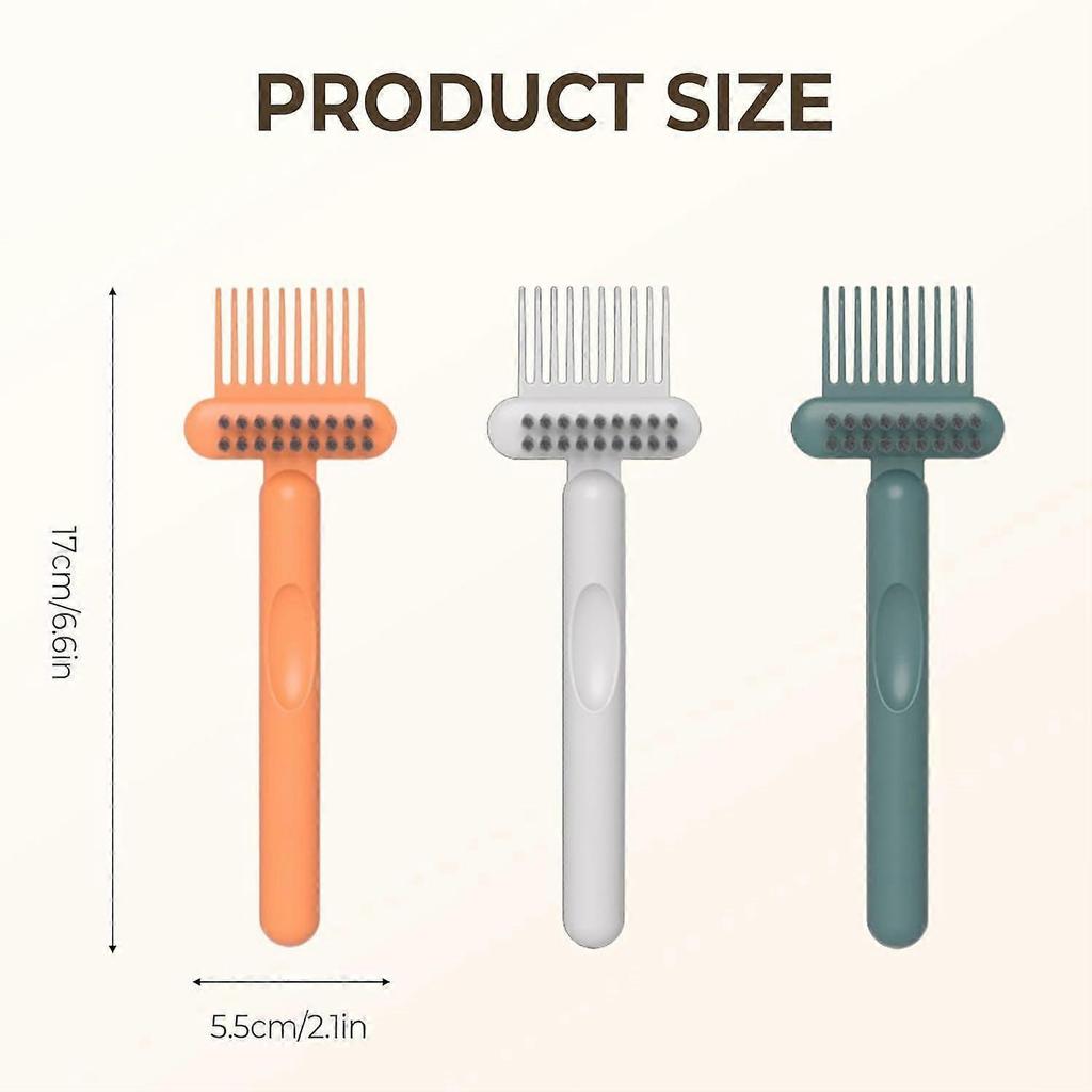2-in-1 Comb Cleaner with Pick and Bristles, Comb Cleaning Brush, Effortlessly Removes Hair, Hairbrush Cleaner Tool Rake, Hairbrush Cleaning Tool Home