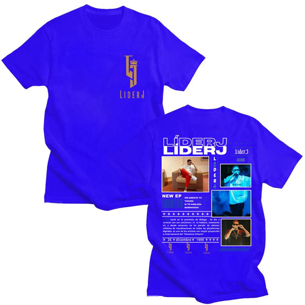 Rapper LIDERJ Album Tour 2025 T-shirt Men Women Pop Music Fashion Casual Hip Hop T Shirt Cotton Oversized Casual Summer T-shirts