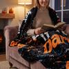 Halloween Flannel Throw Blanket for Couch, Cozy Holiday Decor for Bed and Sofa
