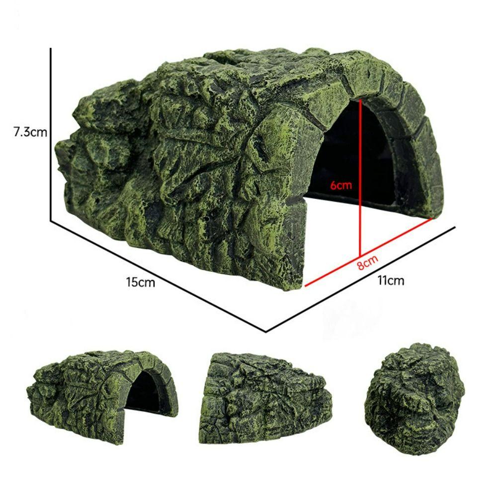 Landscape Decor Turtle Basking Hide Habitat Resin Fish Tank Scenery House Turtle Shelter  Fish