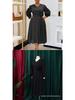 Elegant Solid Color Plus Size A-line Skirt with Fashionable Spring European & American Style
