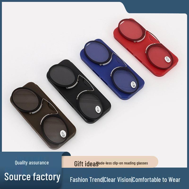 Mini Occhiali da Lettura Anti Luce Blu a Clip - Stilosi, Portatili, Design Unisex