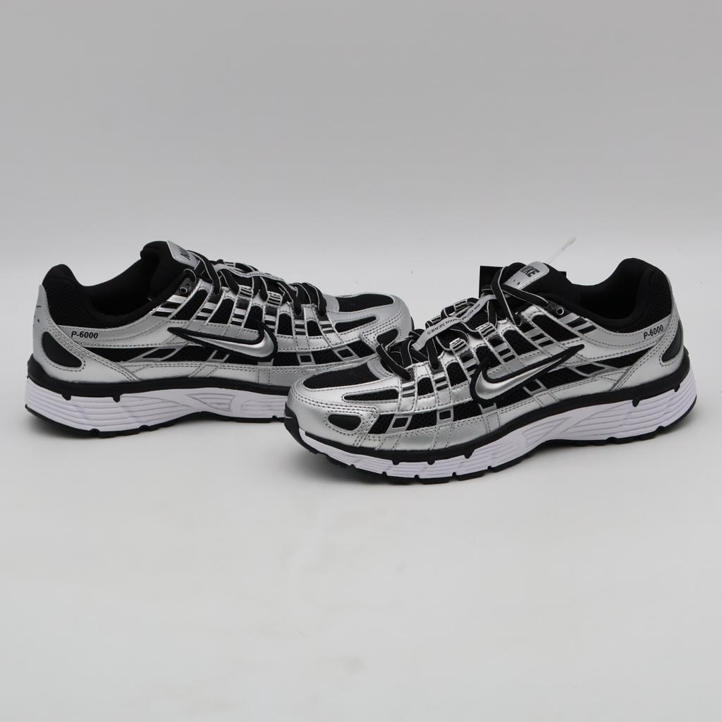 BV1021-013 Nike P-6000 Metallic Silver Black White Metallic Silver (Women's)