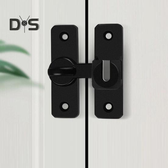 Barn Door Lock Simple Installation Anti-Theft Heavy Duty Bar Gate Latches Safety Slide Door Lock for Bathroom Garden