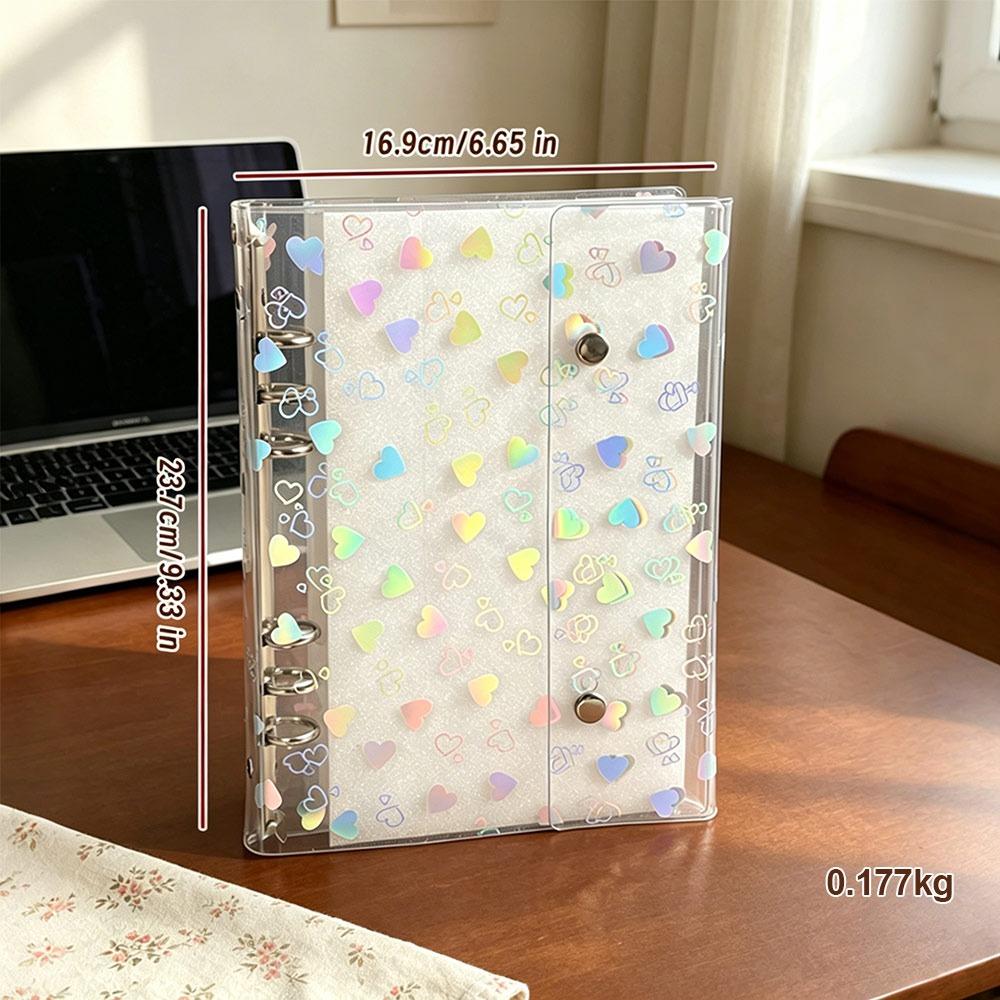 A5/A6/A7/M5 Binder Cover PVC Planner Cover New Loose-Leaf Notebook Shell Students