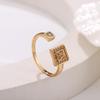 European & American Style Luxury Zirconia Bracelet and Ring Set for Women - Elegant, Full Diamond Hollow Design