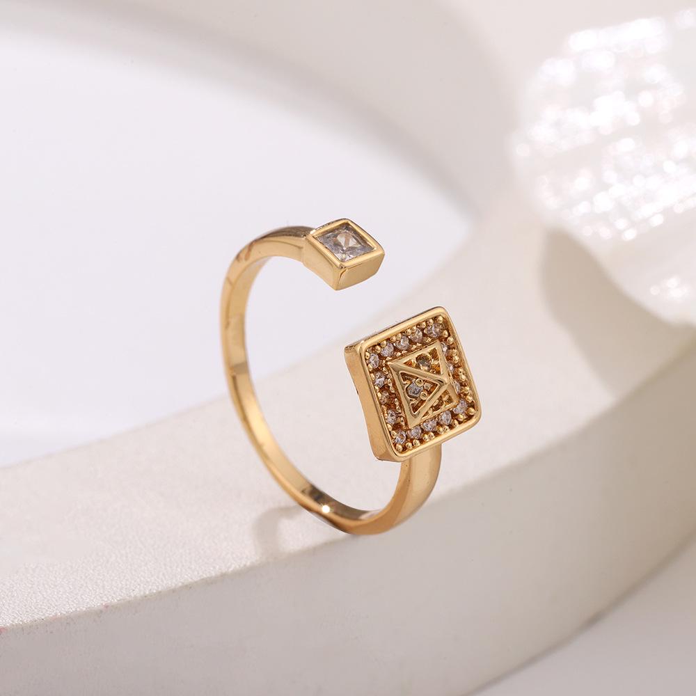 European & American Style Luxury Zirconia Bracelet and Ring Set for Women - Elegant, Full Diamond Hollow Design