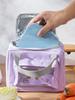 1PC-hand-held lunch bag portable picnic bag outdoor insulation bag aluminum lunch bag lunch bag