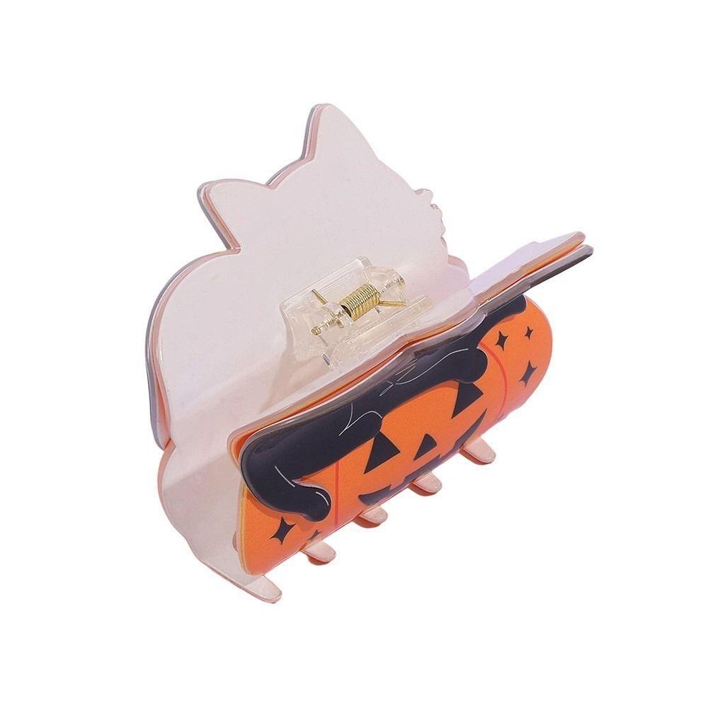 Non Slip Pumpkin Shark Clip Cute Animal Black Cat Hair Claw Halloween Hair Claw Theme Party
