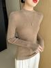 Women's Slim Fit Long Sleeve Wool Knit Sweater - Spring/Summer Arrival