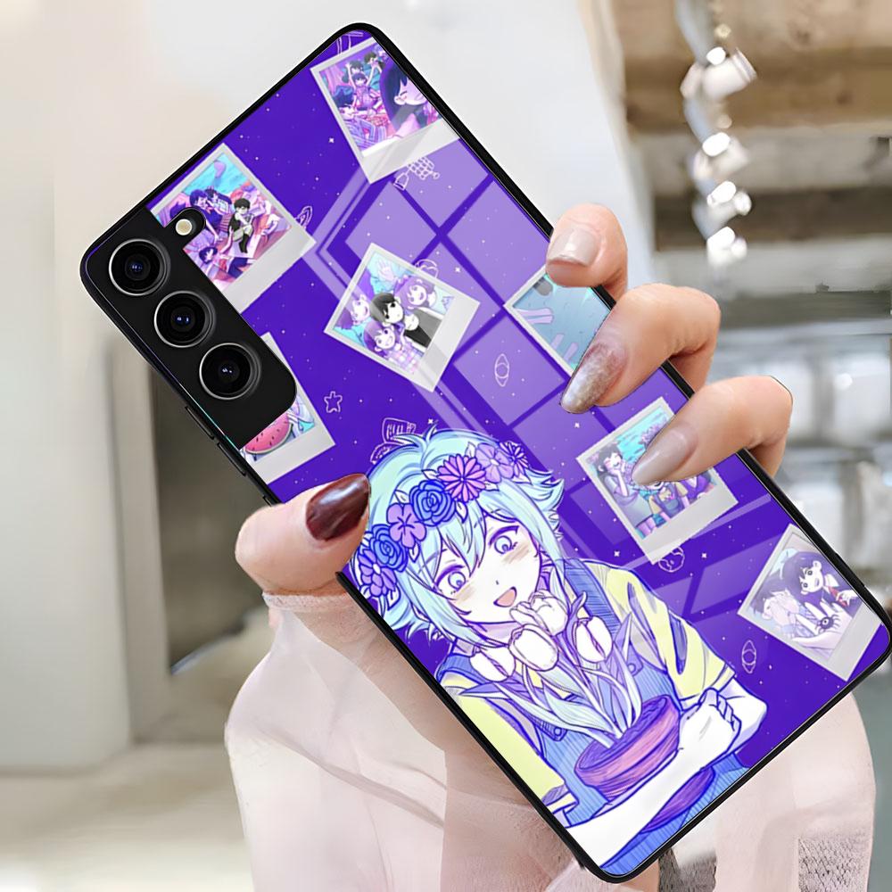 Game Omori Cartoon Phone Case For Samsung S26 S25 Plus S20 S20 Plus S22 Ultra S23 FE S21 Plus S21 Ultra Glass Cover Samsung S26 Plus