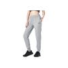 Asics Solid Color Outdoor Fleece Casual Elastic Straight Leg Knit Sports Pants Women Bottoms Light-Gray 2032C121-021