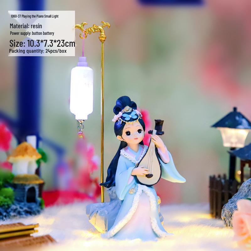 Şarap Dolabı ve Oturma Odası İçin Yaratıcı Retro Prenses Figür Dekorasyonu