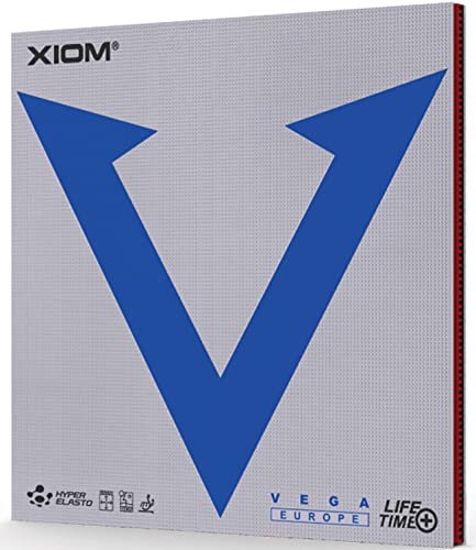 XIOM Vega Europe Red 1.8 Inverted Rubber Table Tennis Rubber (10431)